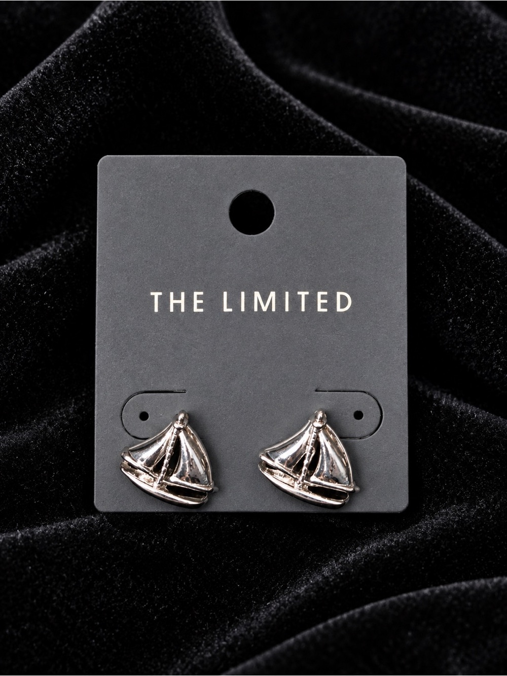 The Limited Silver Sailboat Stud Earrings